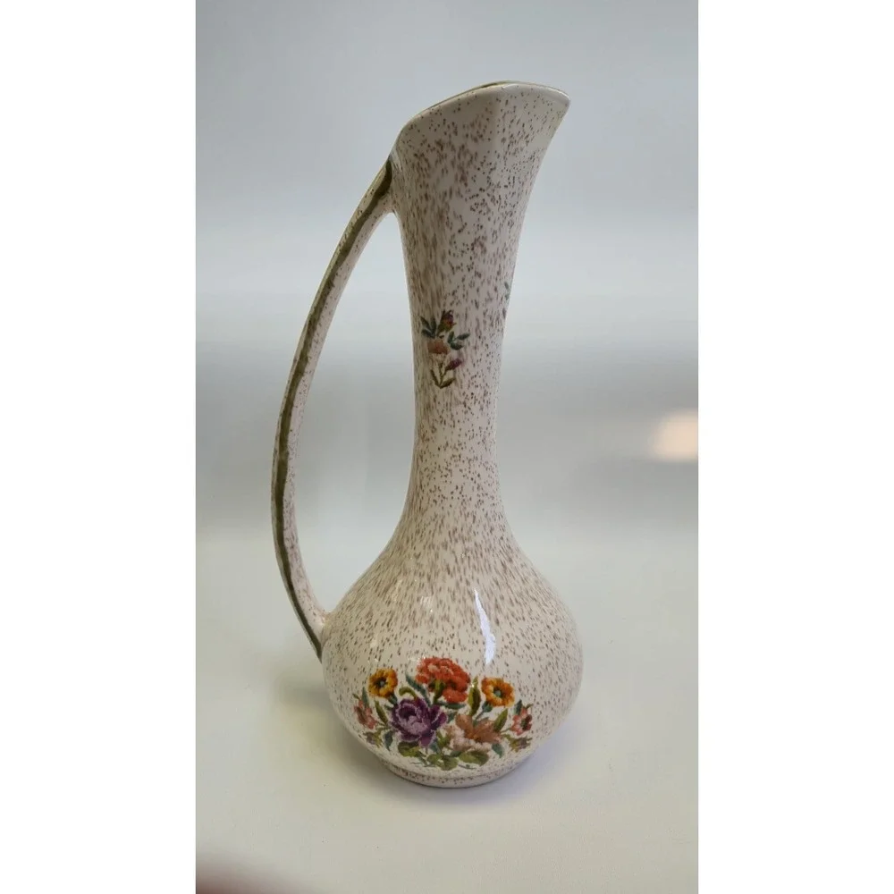 1960's California Originals Pitcher Vase MCM Speckle Art Pottery Torrance CA